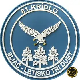 81. krídlo Sliač – letisko Tri Duby – výšivka OZDOBA